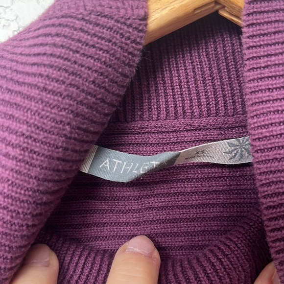 Athleta Dress Winter Cotton Wool Purple size Extra Small - Picture 7 of 11